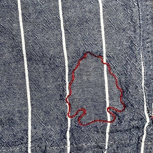 dyer brand san diego men's button up short sleeve shirt Sz Large - Picture 5 of 11